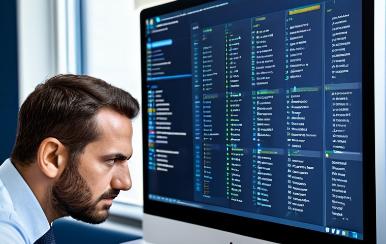 소프트웨어 공급망 보안 위협 및 사례 분석 - Open Source Vulnerability Management**
"A software developer diligently reviewing a list of open so...
