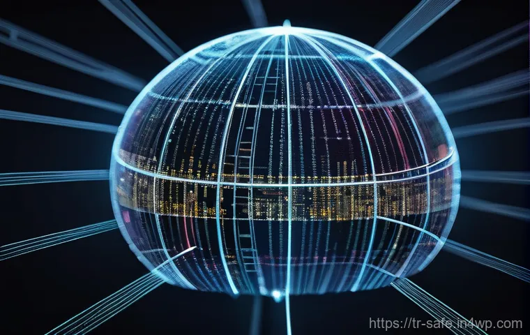 소프트웨어 공급망 보안 법적 측면 - **Prompt:** "A highly detailed, intricate, and somewhat abstract representation of a global digital ...