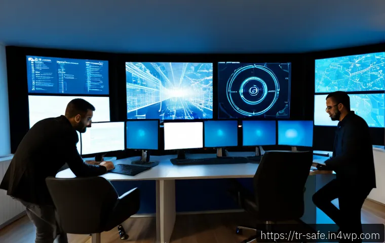 Home 17 소프트웨어 공급망 보안에서의 기술 통합 방안 - Photorealistic modern cybersecurity operations room in Istanbul, diverse Turkish software engineers ...